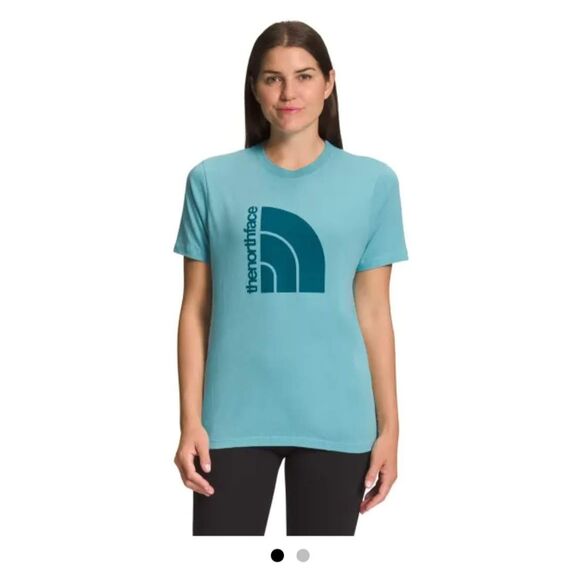 2 North Face Half Dome Tees T-Shirt bundle Blue Green Cotton Small - Picture 10 of 11